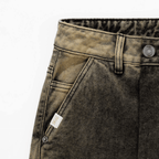 TRUE LOUNGE PRINTED DENIM JEAN PANTALON CAFE