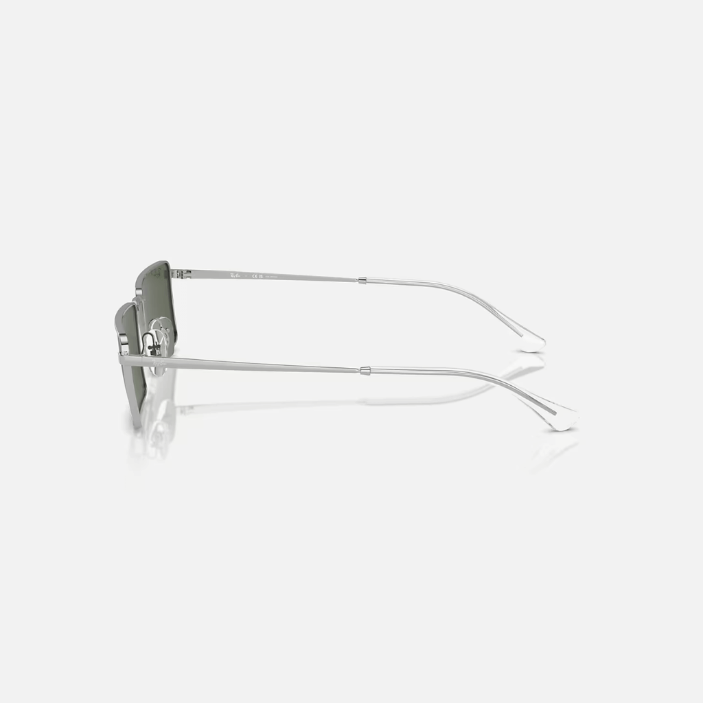 GAFAS RAYBAN EMY BIO-BASED LENTE VERDE OSCURO MARCO PLATA