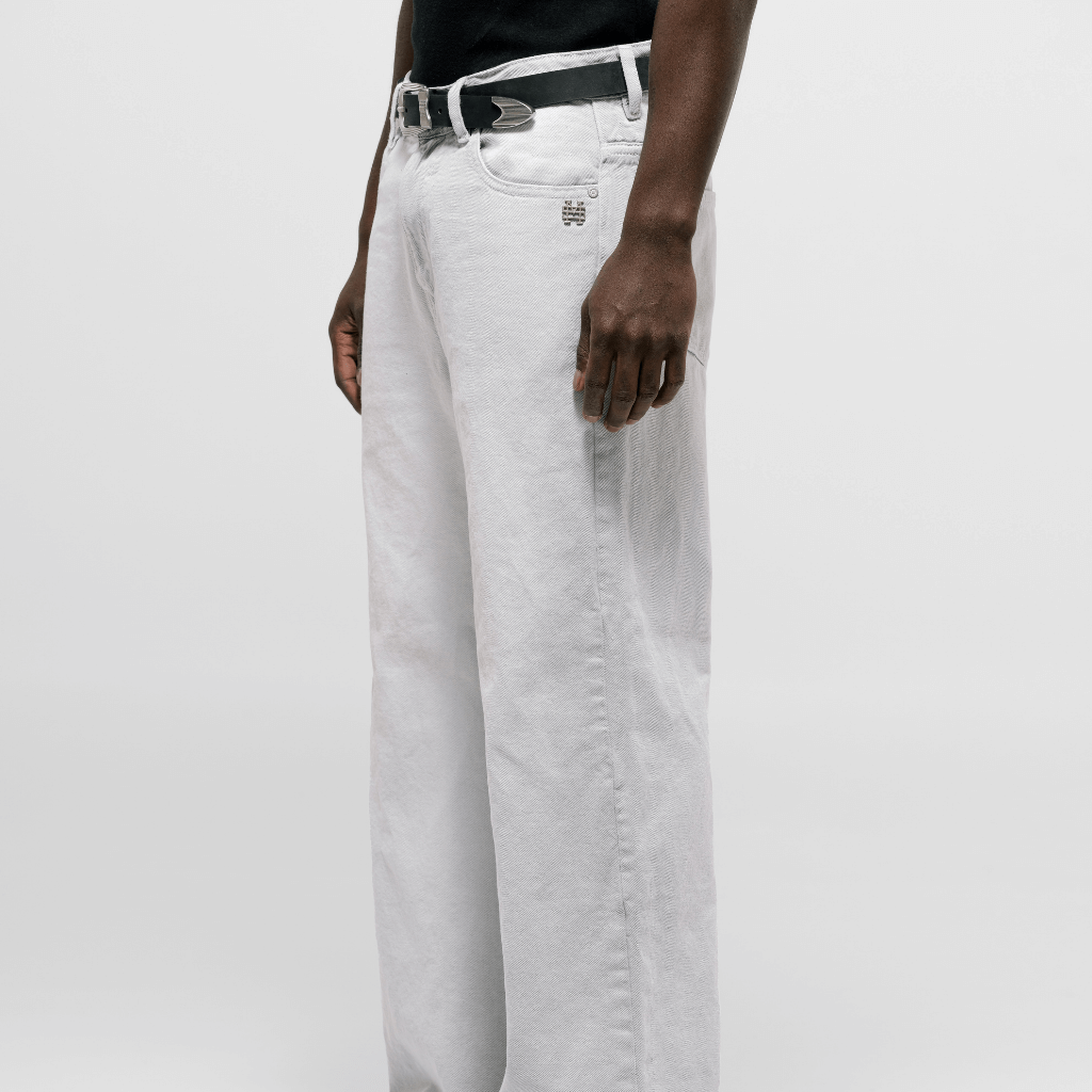 MONOIC TUTTO BENE I FLARED JEANS GRIS CLARO DESGASTADO