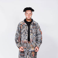 CREEP BRAND RELIQUIES CHAQUETA DENIM ESTAMPADA