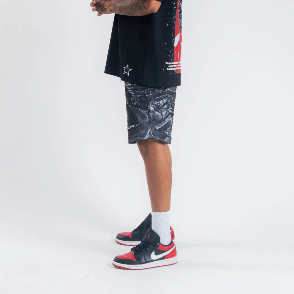 AURUM STARS II F1 SHORTS LOOSE FIT NEGROS