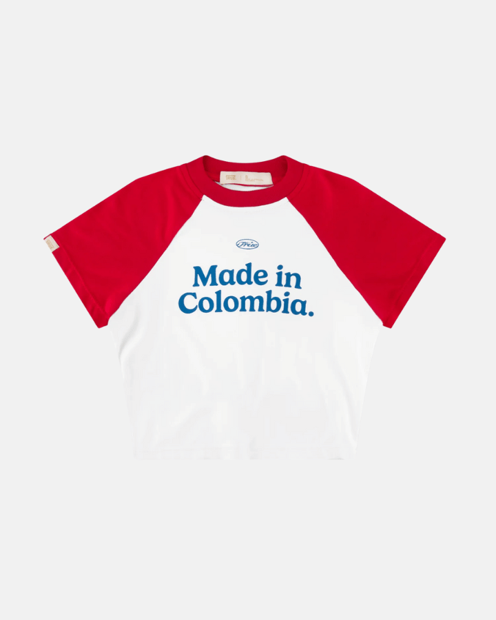 TRUE COLOMBIA BABY TEE ROJO