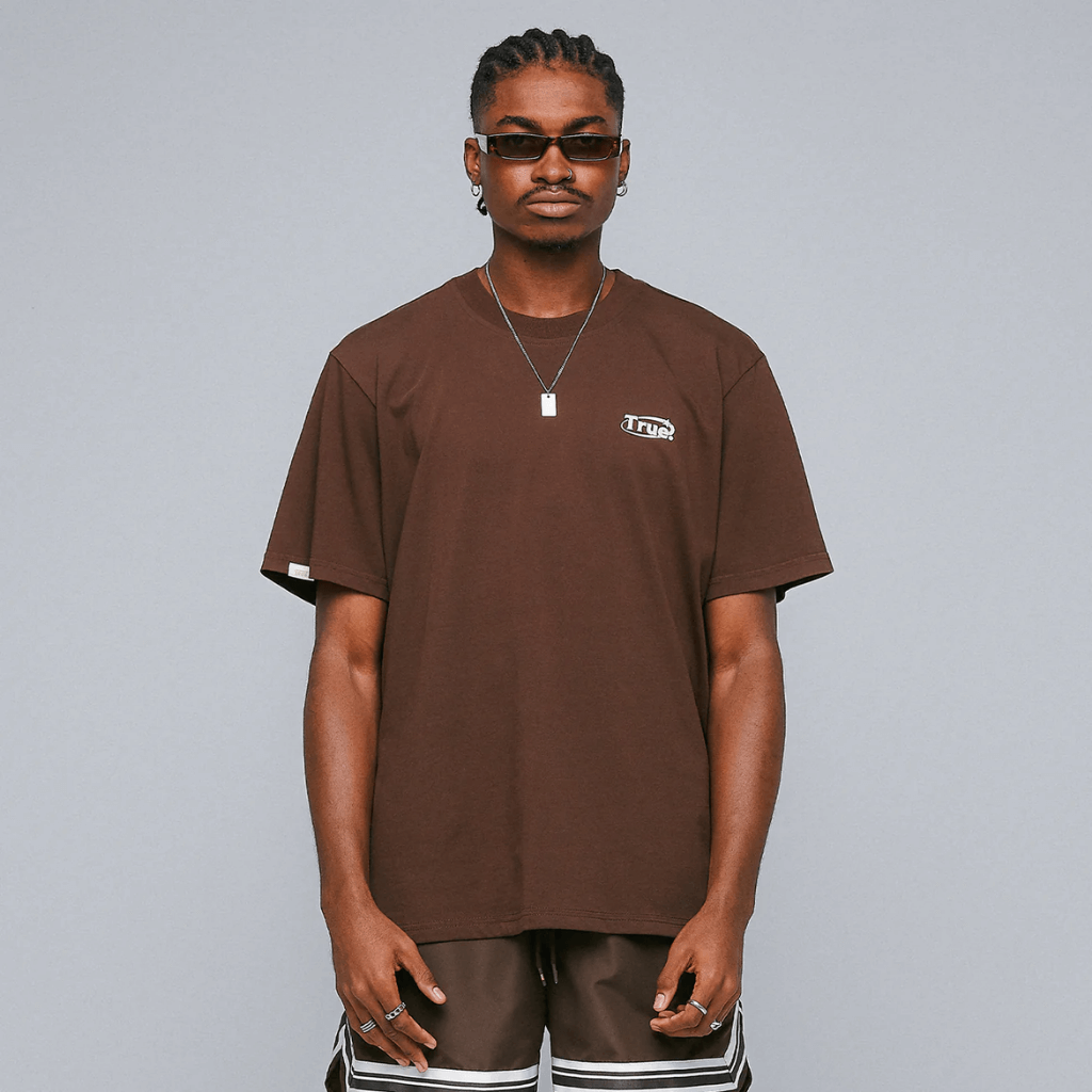TRUE EVERYDAY LOGO CAMISETA CAFE