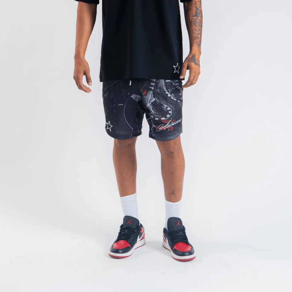 AURUM STARS II F1 SHORTS LOOSE FIT NEGROS
