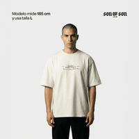 SON OF SON DALLAS TEXAS WINCHESTER CAMISETA OVERSIZED BEIGE