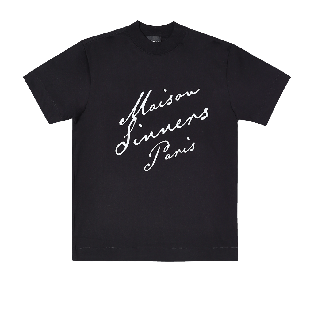 SINNERS MAISON SINNERS CAMISETA REGULAR NEGRA
