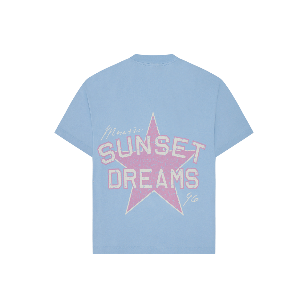 MONOIC SUNSET DREAMS SUNSET DREAMS CAMISETA  BOXY FIT AZUL CLARO