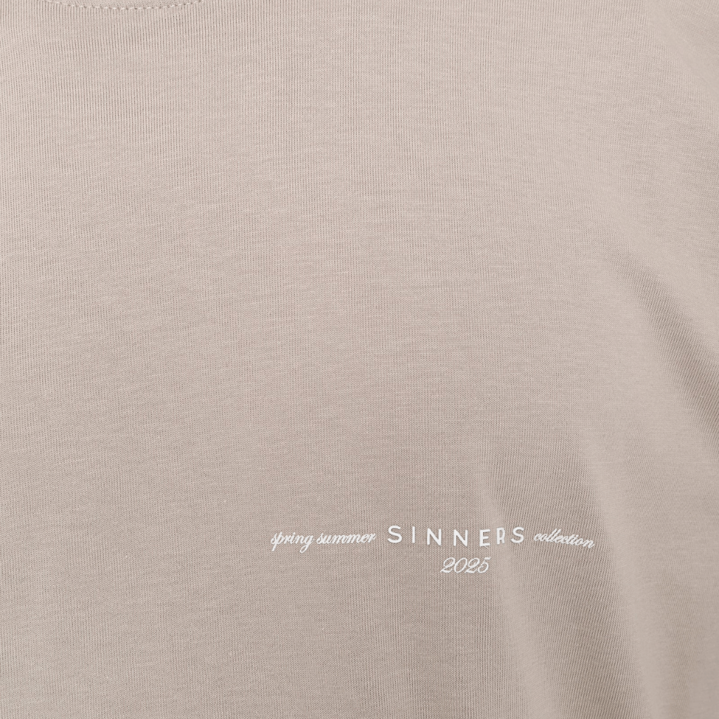 SINNERS GARMENTS CAMISETA REGULAR BEIGE