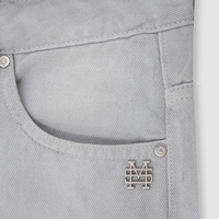 MONOIC TUTTO BENE I FLARED JEANS GRIS CLARO DESGASTADO