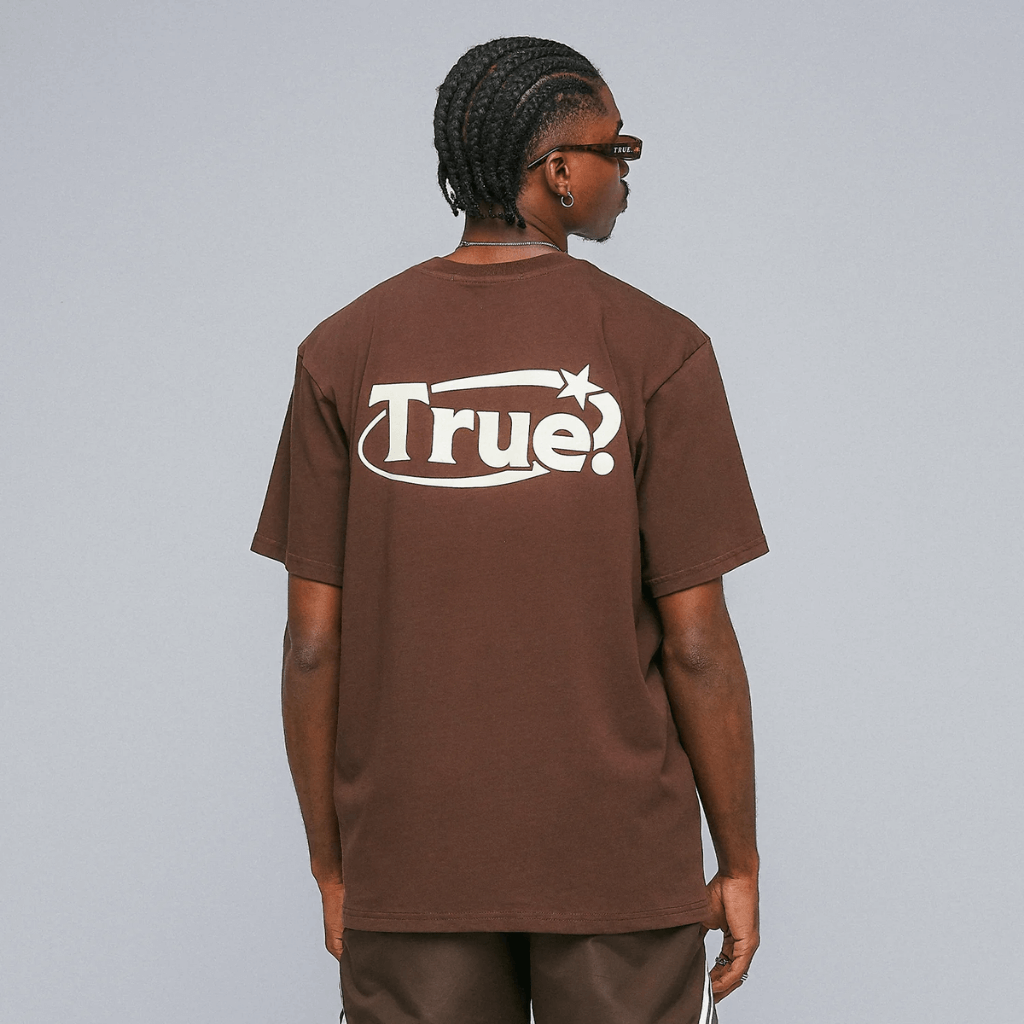 TRUE EVERYDAY LOGO CAMISETA CAFE