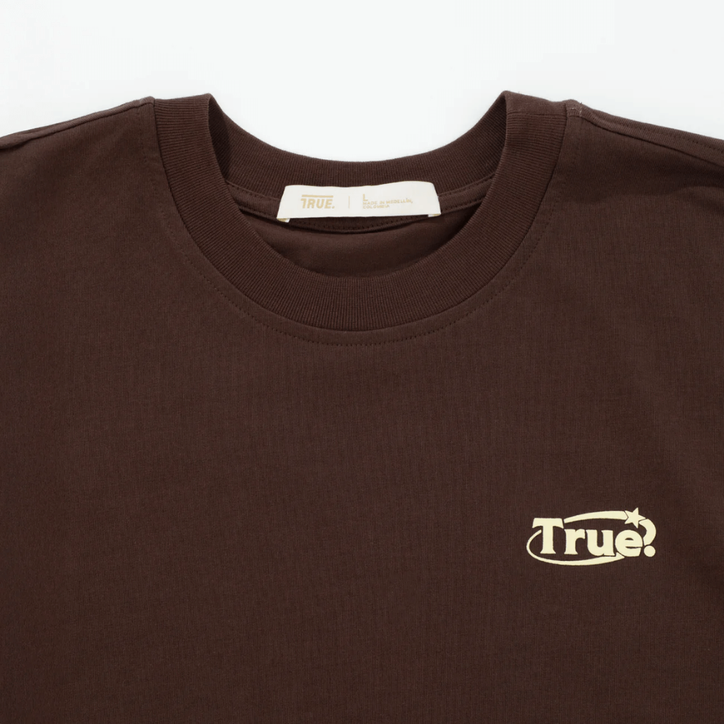 TRUE EVERYDAY LOGO CAMISETA CAFE