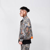 CREEP BRAND RELIQUIES CHAQUETA DENIM ESTAMPADA