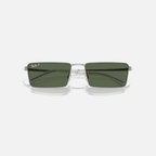 GAFAS RAYBAN EMY BIO-BASED LENTE VERDE OSCURO MARCO PLATA