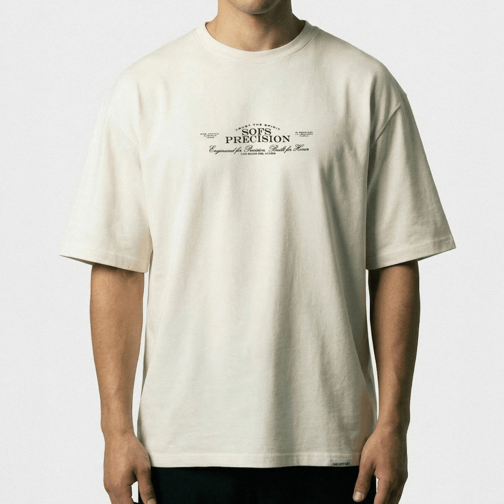 SON OF SON DALLAS TEXAS WINCHESTER CAMISETA OVERSIZED BEIGE