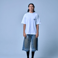 SINNERS POLIZIA CAMISETA OVERSIZED BLANCA