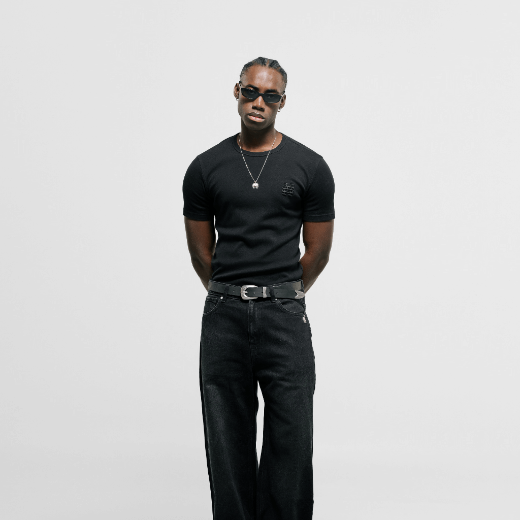 MONOIC TUTTO BENE 2 CAMISETA MUSCLE FIT NEGRO OSCURO