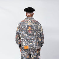 CREEP BRAND RELIQUIES CHAQUETA DENIM ESTAMPADA