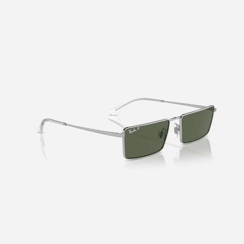 GAFAS RAYBAN EMY BIO-BASED LENTE VERDE OSCURO MARCO PLATA