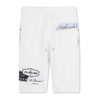 AURUM STARS II STAR PATCH SHORT SHORTS LOOSE FIT BLANCOS