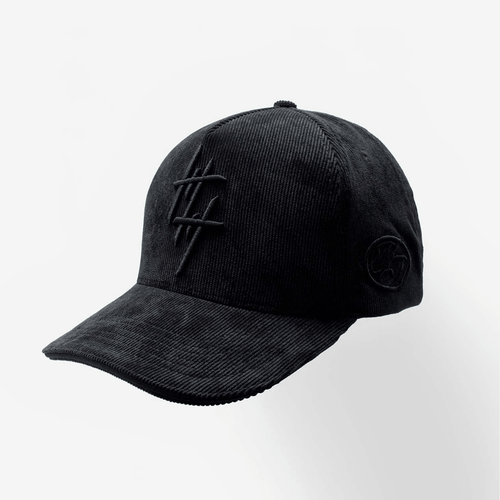 CULTURE WISE KONBINI GORRA AJUSTABLE NEGRA CORDUROY CLASSIC