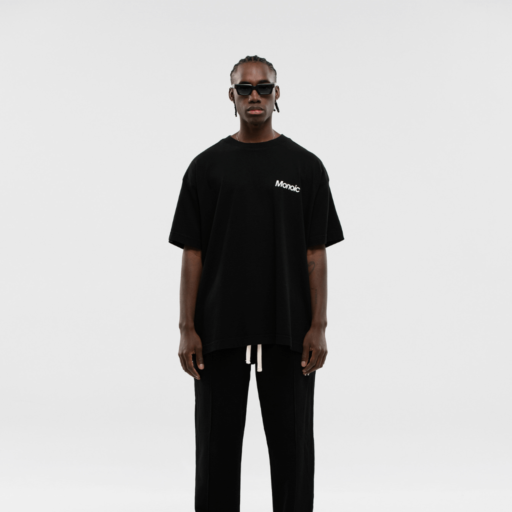 MONOIC TIMELESS V2 CAMISETA LOGO OVERSIZED NEGRA