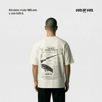 SON OF SON DALLAS TEXAS WINCHESTER CAMISETA OVERSIZED BEIGE