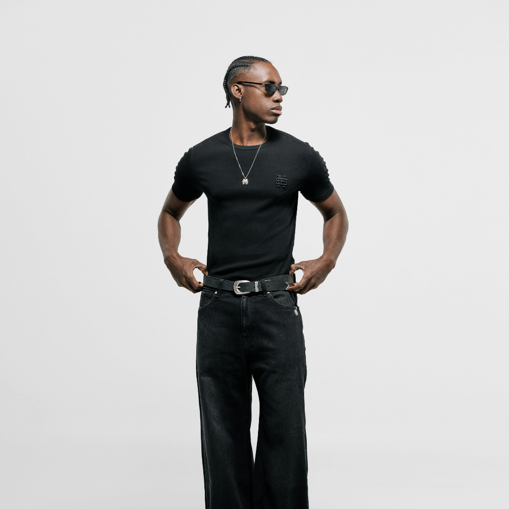 MONOIC TUTTO BENE 2 CAMISETA MUSCLE FIT NEGRO OSCURO