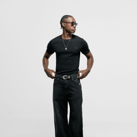 MONOIC TUTTO BENE 2 CAMISETA MUSCLE FIT NEGRO OSCURO