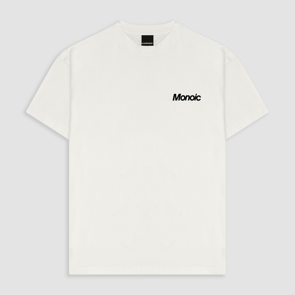 MONOIC TIMELESS V2 CAMISETA LOGO OVERSIZED BLANCA