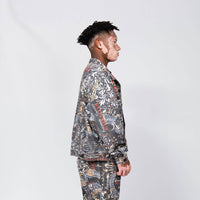 CREEP BRAND RELIQUIES CHAQUETA DENIM ESTAMPADA