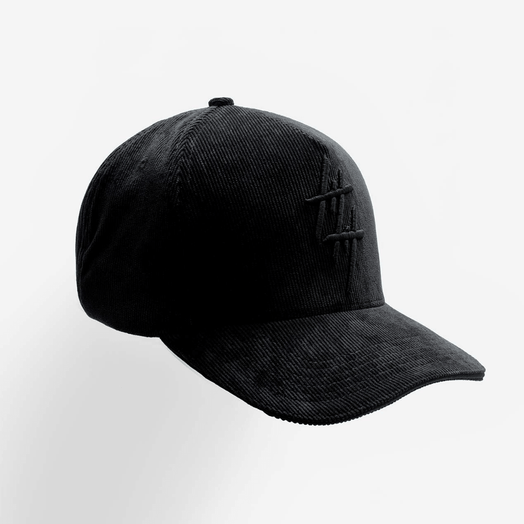 CULTURE WISE KONBINI GORRA AJUSTABLE NEGRA CORDUROY CLASSIC