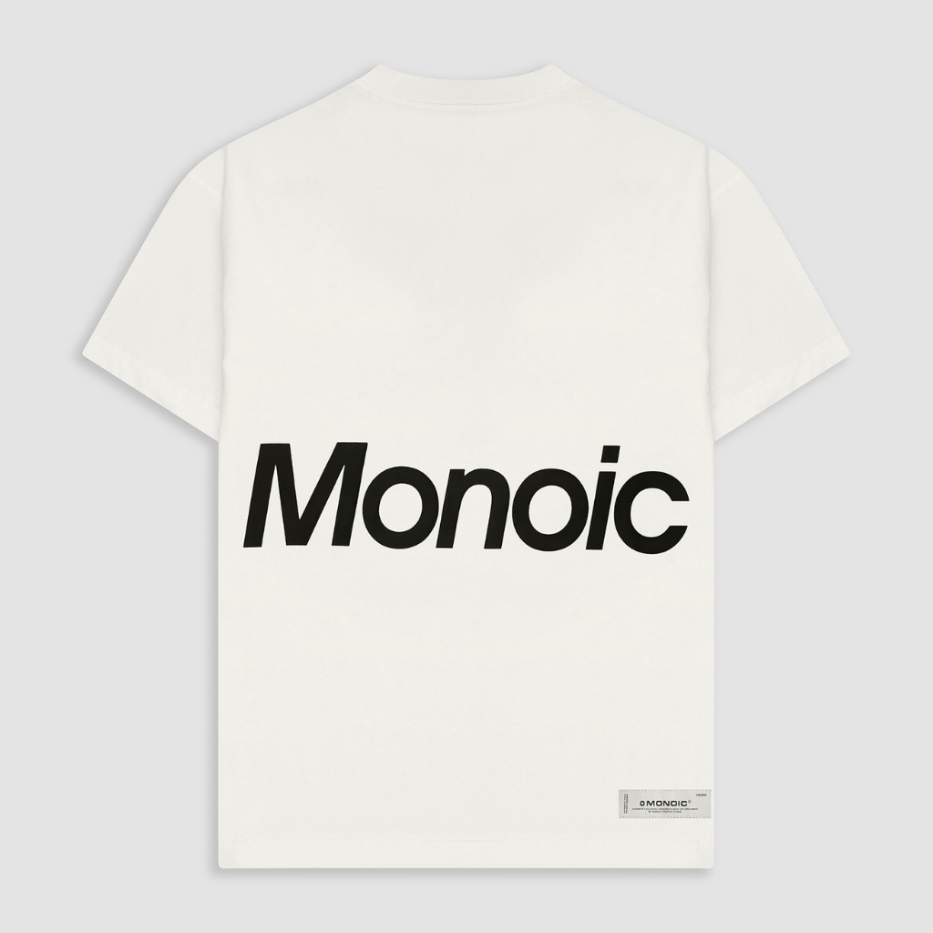 MONOIC TIMELESS V2 CAMISETA LOGO OVERSIZED BLANCA