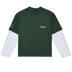 SINNERS CAMISETA DOBLE MANGA BLANCA POLIZIA VERDE