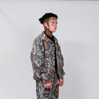 CREEP BRAND RELIQUIES CHAQUETA DENIM ESTAMPADA
