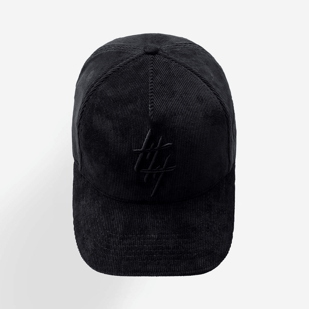 CULTURE WISE KONBINI GORRA AJUSTABLE NEGRA CORDUROY CLASSIC