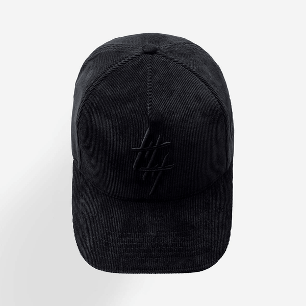 CULTURE WISE KONBINI GORRA AJUSTABLE NEGRA CORDUROY CLASSIC