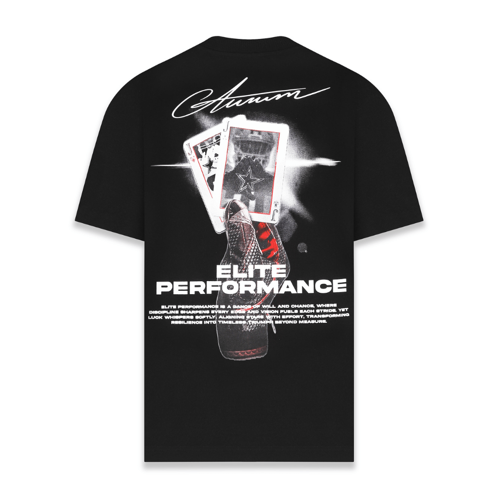 AURUM STARS I ELITE PERFORMANCE CAMISETA OVERSIZED NEGRA