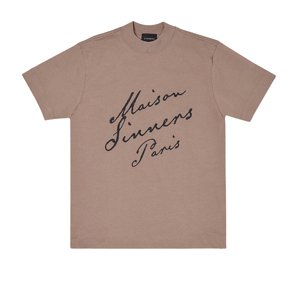 SINNERS MAISON SINNERS CAMISETA REGULAR CAFE