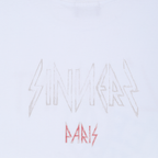 SINNERS FREE JESUS L'ENFANT MONOGRAM CAMISETA OVERSIZE BLANCA
