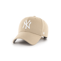 ´47 MVP MLB NEW YORK YANKEES GORRA AJUSTABLE BEIGE LOGO BLANCO