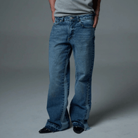 SINNERS EMBROIREDED FLARED JEANS