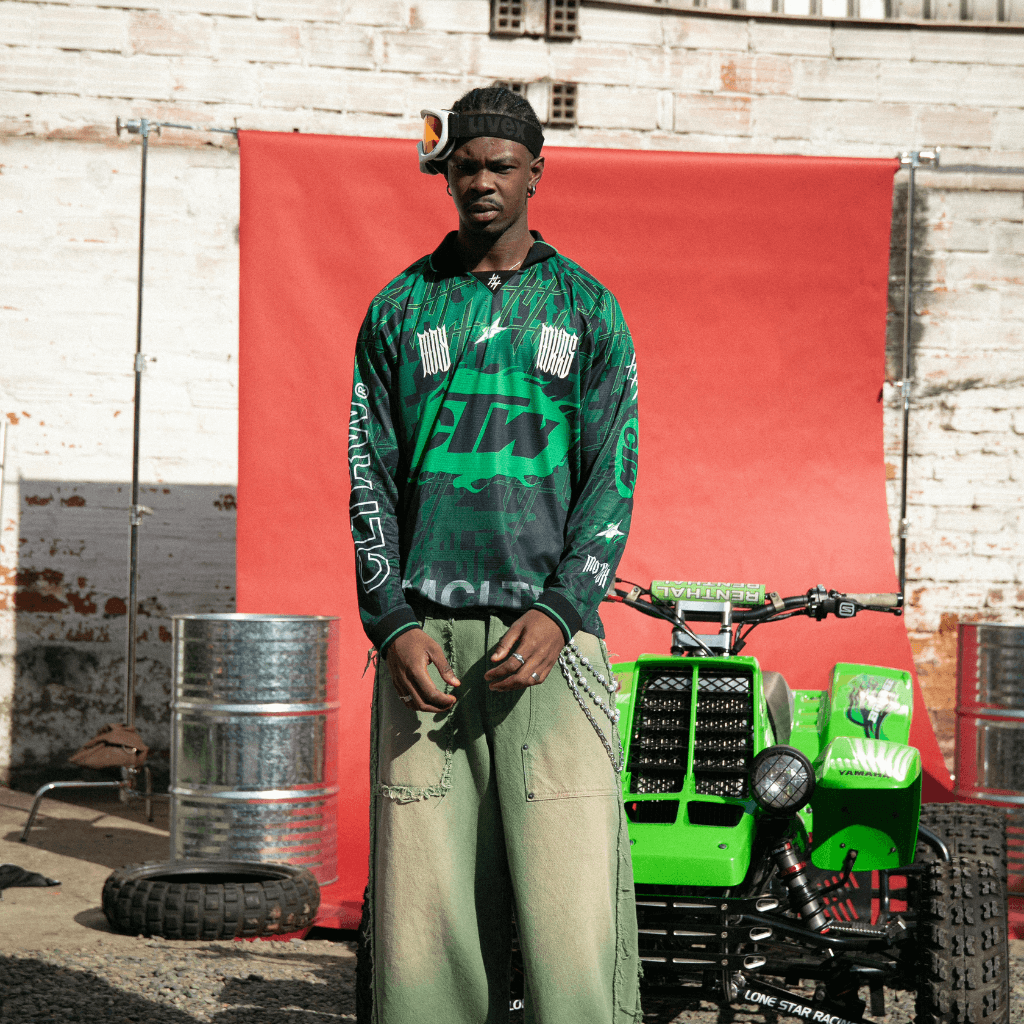 CULTUREWISE TWO STROKE SAINTS JERSEY MOTOCROSS VERDE