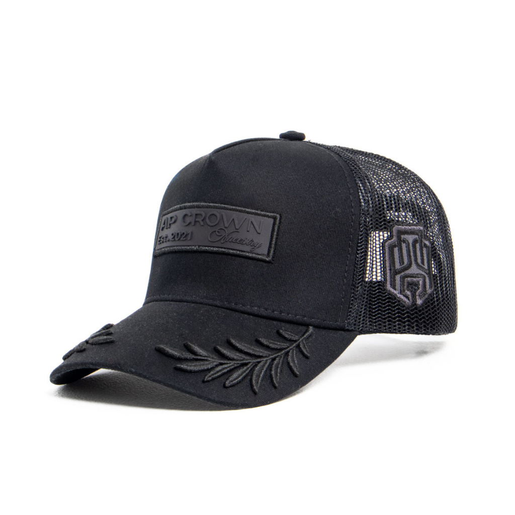 AP CROWN GODS LANGUAGE OLIVOS GORRA AJUSTABLE NEGRA