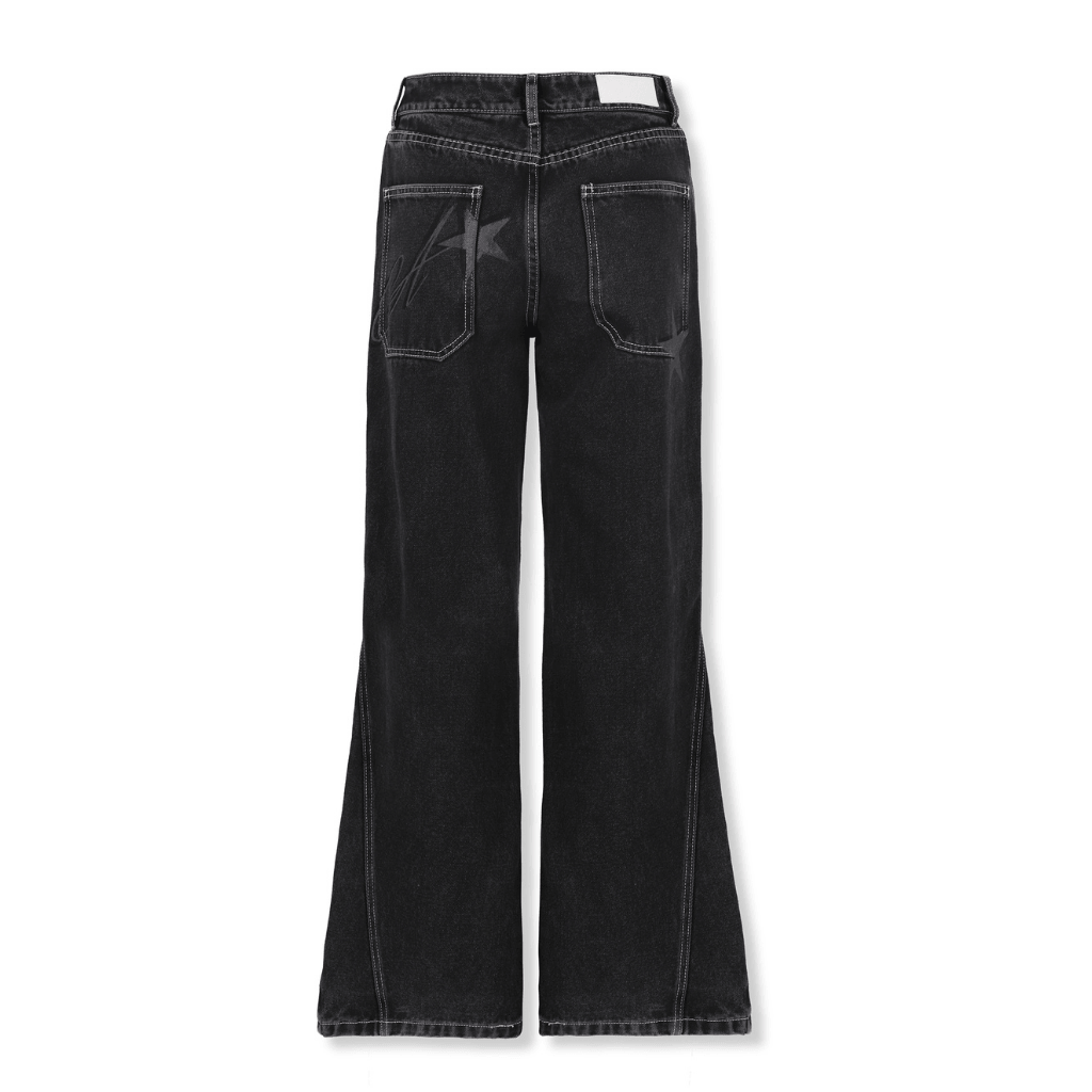 AURUM STARS II W STAR JEAN JEANS LOOSE FIT NEGROS