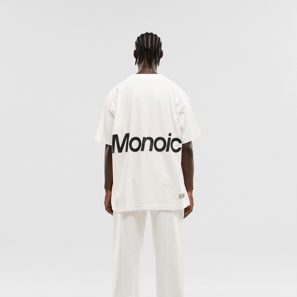 MONOIC TIMELESS V2 CAMISETA LOGO OVERSIZED BLANCA