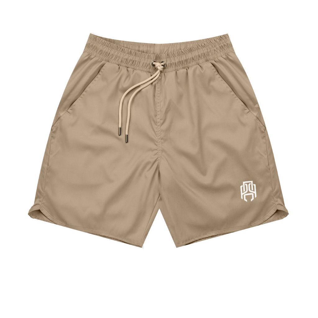 AP CROWN GODS LANGUAGE CROWN KHAKI SHORTS CAQUI