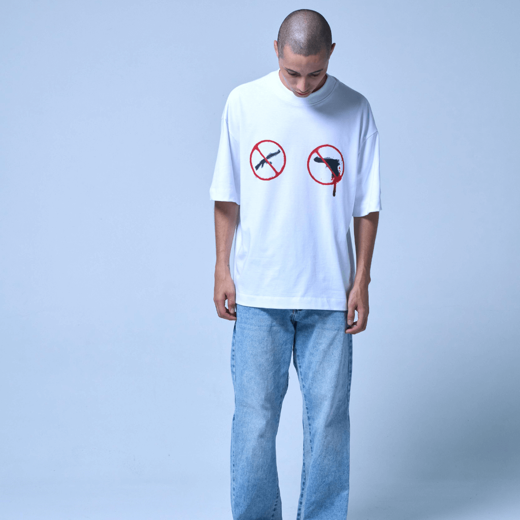 SINNERS AMERICAN HORROR CAMISETA BOXY BLANCA