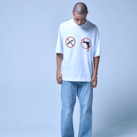 SINNERS AMERICAN HORROR CAMISETA BOXY BLANCA