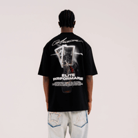 AURUM STARS I ELITE PERFORMANCE CAMISETA OVERSIZED NEGRA