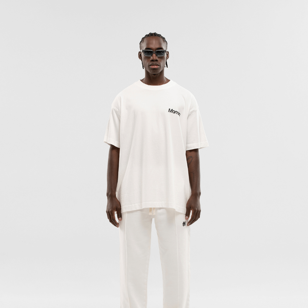 MONOIC TIMELESS V2 CAMISETA LOGO OVERSIZED BLANCA